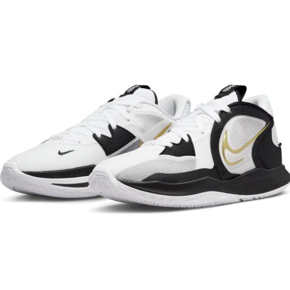 Nike Other - Nike Kyrie Low 5 'White Black Metallic Gold' DJ6012-101 Basketball Sneakers